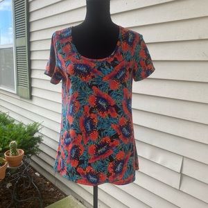 Floral LuLaRoe Classic Tee Sz S